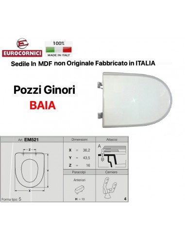 SEDILE PER WC POZZI GINORI BAIA EM521