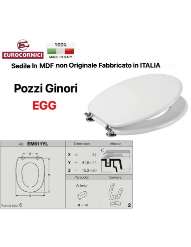 WC-SITZ POZZI GINORI EGG EM611YL