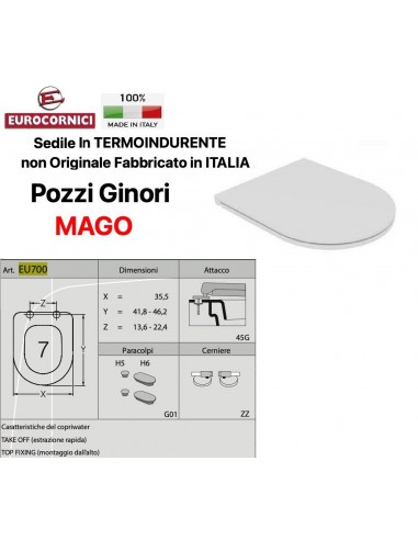 SEDILE PER WC POZZI GINORI MAGO EU700