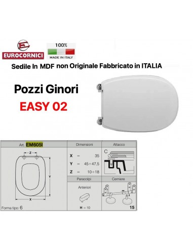 WC-SITZ POZZI GINORI EASY 02 EM605I