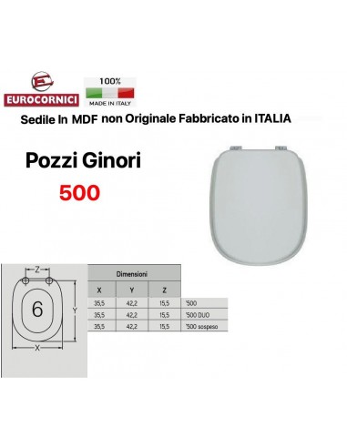 SEDILE PER WC POZZI GINORI 500 EM646