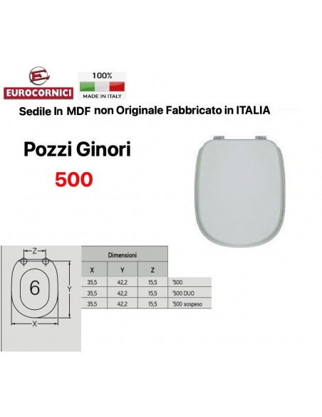 SEDILE PER WC POZZI GINORI 500 EM646
