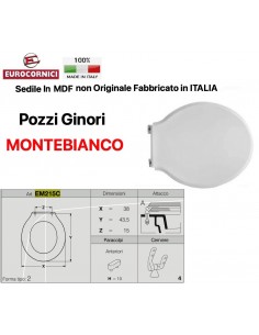 WC-SITZ POZZI GINORI MONTEBIANCO EM215C