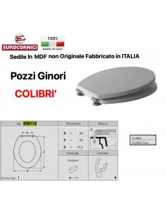 WC-SITZ POZZI GINORI COLIBRI' EM113