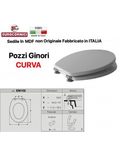 SEDILE PER WC POZZI GINORI CURVA EM102