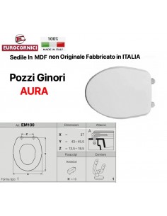 SEDILE PER WC POZZI GINORI AURA EM100