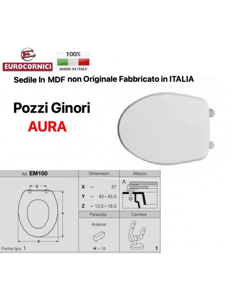 TOILETTENSITZ POZZI GINORI AURA EM100