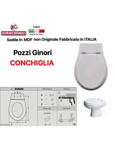 SEDILE PER WC POZZI GINORI CONCHIGLIA EM989
