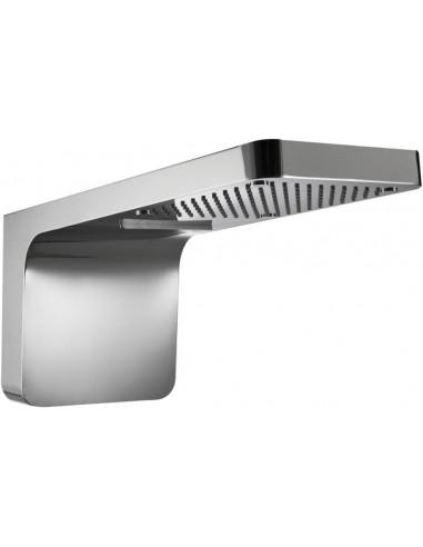 SOFFIONE A MURO INOX CON CASCATA E NEBULIZZATORE