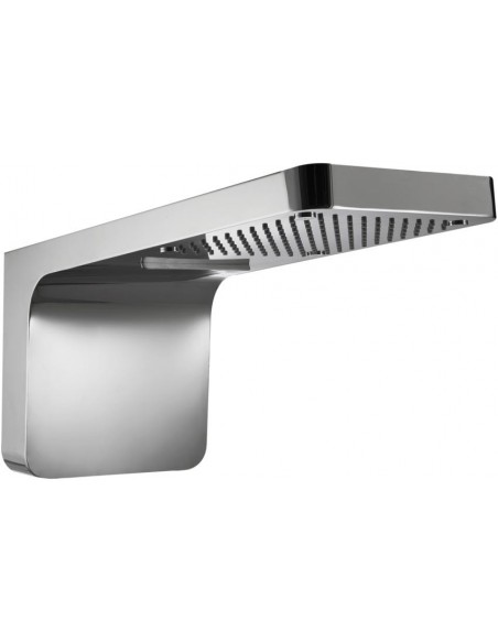 SOFFIONE A MURO INOX CON CASCATA E NEBULIZZATORE