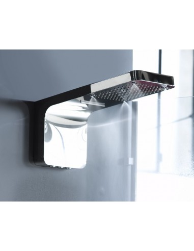 SOFFIONE A MURO INOX CON CASCATA E NEBULIZZATORE