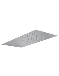 WAND-QUADRATE DUSCHKOPF AUS EDELSTAHL MIT WASSERVORHANG