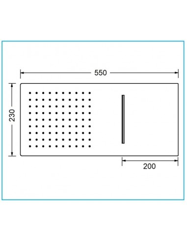 WAND-QUADRATE DUSCHKOPF AUS EDELSTAHL MIT...