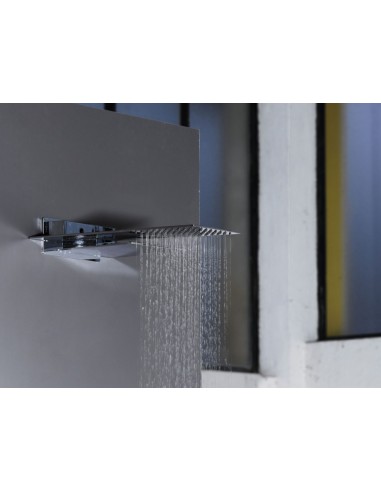 SOFFIONE DOPPIO A MURO OTTONE CON CASCATA