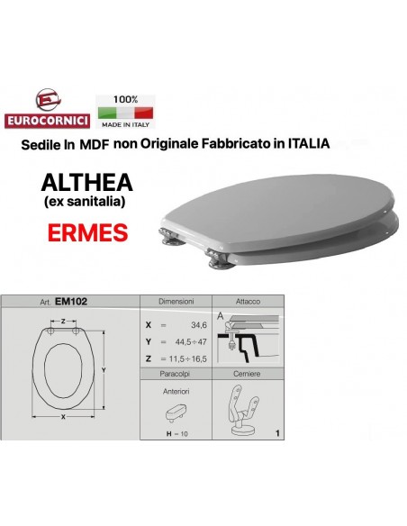 SEDILE PER WC ALTHEA ERMES EM102