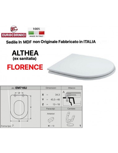 SEDILE PER WC ALTHEA FLORENCE EM716U