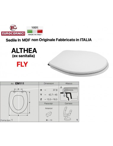 SEDILE PER WC ALTHEA FLY EM111