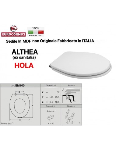 SEDILE PER WC ALTHEA HOLA EM100