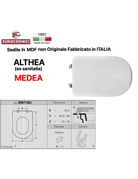 WC-SITZ ALTHEA MEDEA EM716U