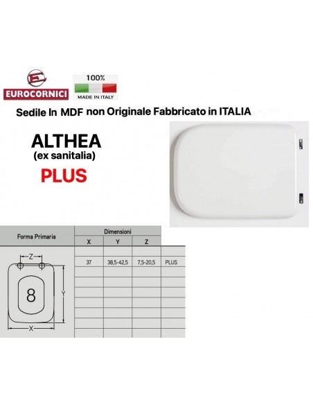 SEDILE PER WC ALTHEA PLUS EM862I