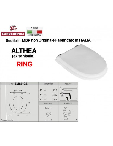 WC-SITZ ALTHEA PLUS EM521CB