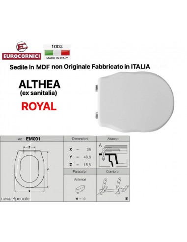 SEDILE PER WC ALTHEA ROYAL EM001