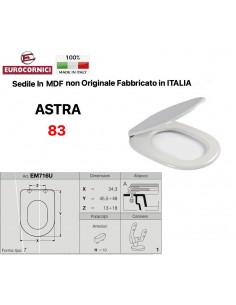 SEDILE PER WC ASTRA 83 EM716U