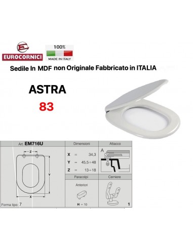 SEDILE PER WC ASTRA 83 EM716U