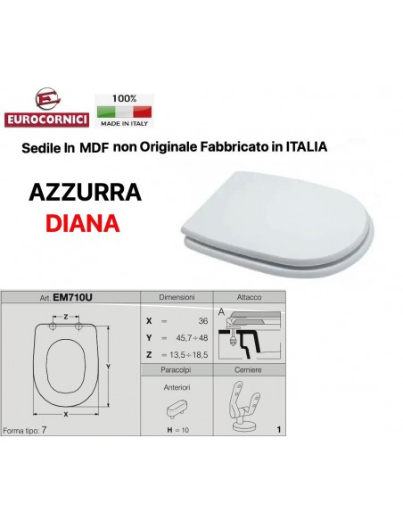 WC-Sitz AZZURRA DIANA EM710U