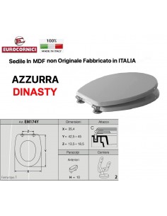 TOILETTENSITZ AZZURRA DINASTY EM174Y