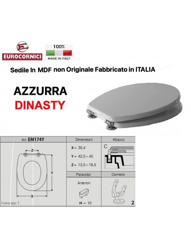 TOILETTENSITZ AZZURRA DINASTY EM174Y