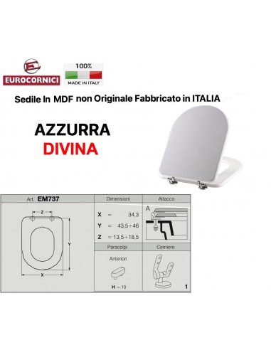 WC-SITZ AZZURRA DIVINA EM737