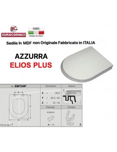 SEDILE PER WC AZZURRA ELIOS PLUS EM724P