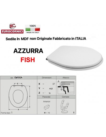WC-SITZ AZZURRA FISH EM100A