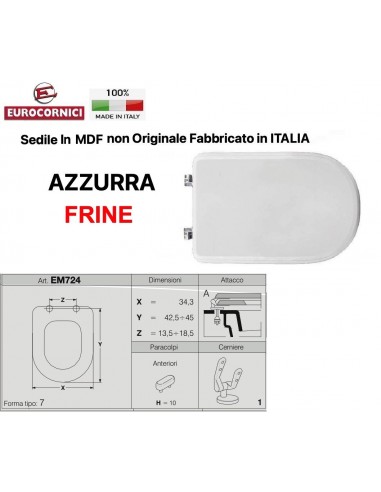 WC-SITZ AZZURRA FRINE EM724