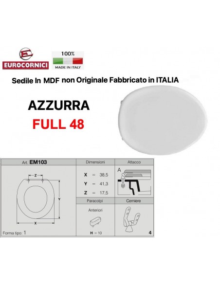 WC-SITZ AZZURRA FULL 48 EM103