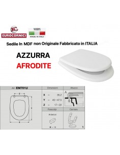 SEDILE PER WC AZZURRA  AFRODITE EM701U