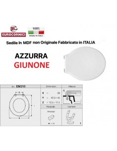SEDILE PER WC AZZURRA GIUNONE EM215