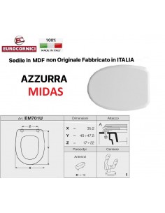 TOILETTENSITZ AZZURRA MIDAS EM701U