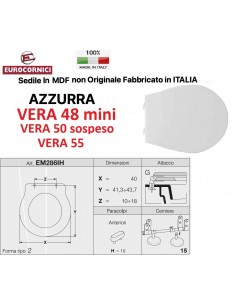 SEDILE PER WC AZZURRA VERA 48 Mini EM286IH