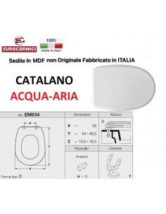 SEDILE PER WC CATALANO ACQUA/ARIA EM634