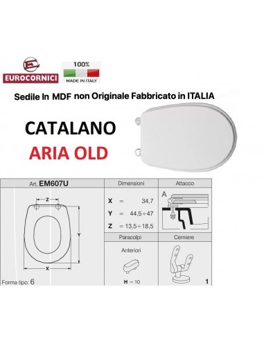 WC-SITZ CATALANO ARIA OLD EM607U