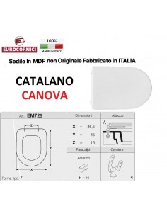SEDILE PER WC CATALANO CANOVA EM728
