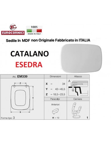 SEDILE PER WC CATALANO ESERA EM339