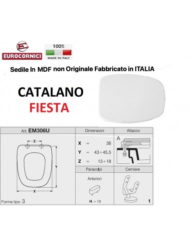 SEDILE PER WC CATALANO FIESTA EM306U