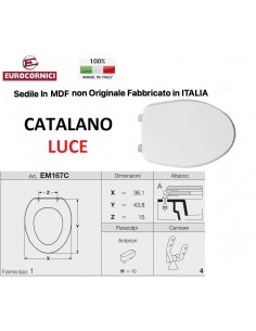 SEDILE PER WC CATALANO LUCE EM167C