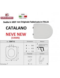 SEDILE PER WC CATALANO NEVE NEW EM712