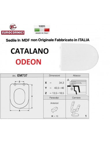 SEDILE PER WC CATALANO ODEON EM737