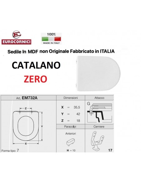 WC-SITZ CATALANO ZERO EM732A