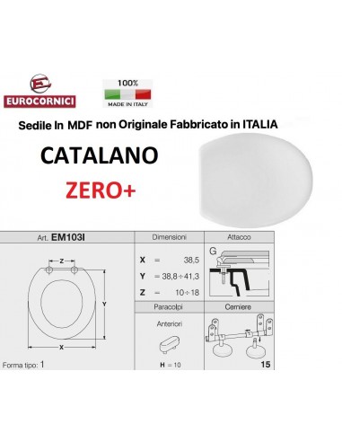 SEDILE PER WC CATALANO ZERO  EM103I